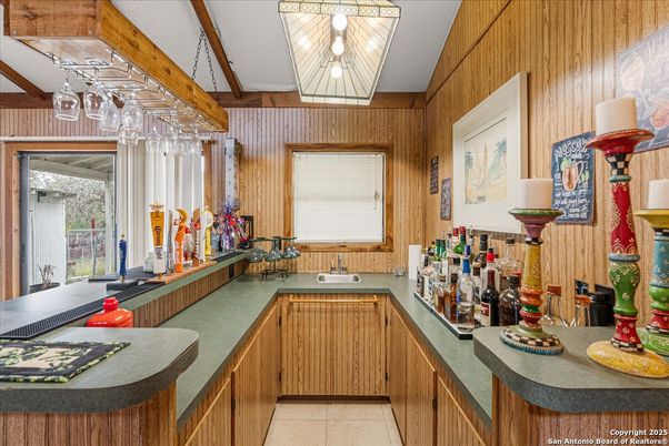 Interior, Kitchen, Wooden Walls