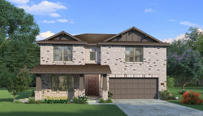 Attached, Exterior, Facade, Brick Traditional