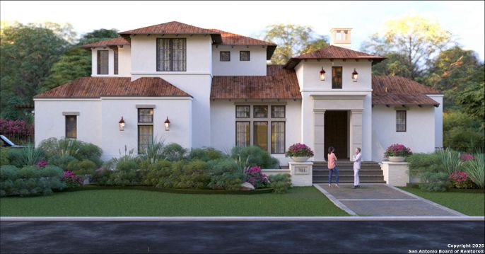 Exterior, Facade, Spanish Mediterranean