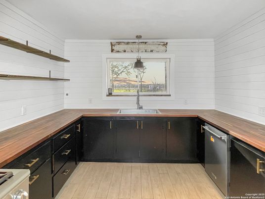 Interior, Kitchen, Wood Texture Flooring