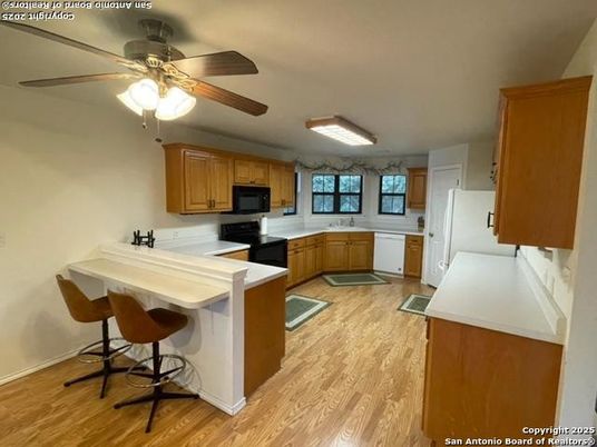 Interior, Kitchen, Wood Texture Flooring