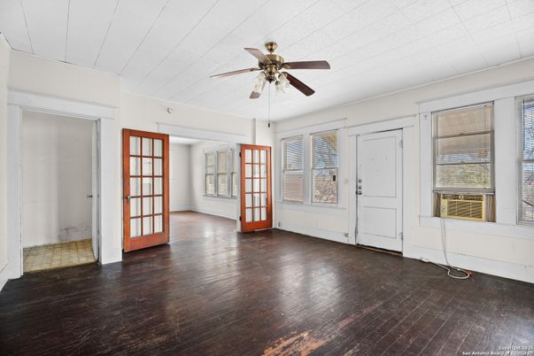 Empty room, Interior, Wood Texture Flooring