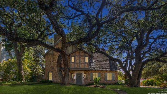 Exterior, Facade, Brick Facade, Tudor Revival