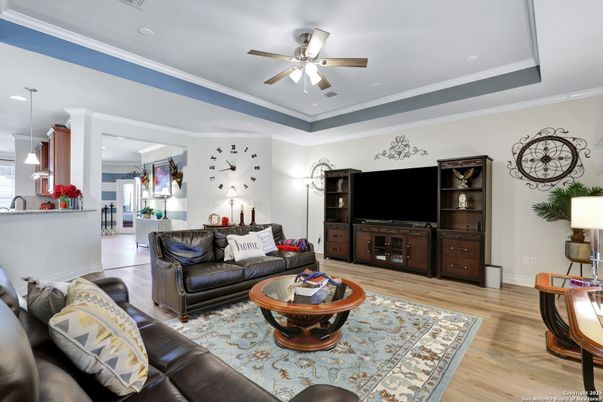 Interior, Living room, Pendant Lights, Wood Texture Flooring