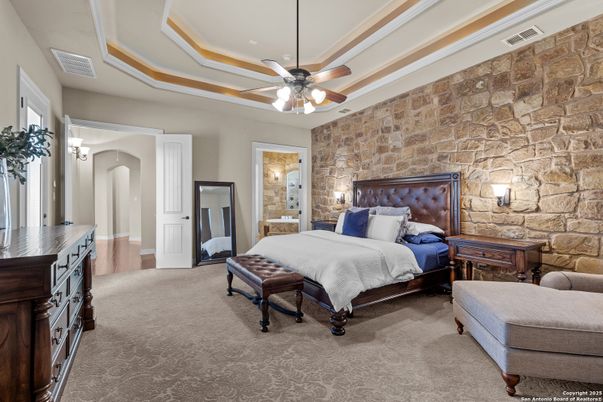 Bedroom, Interior, Stone Walls