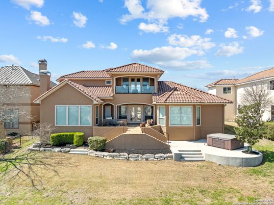 Backyard, Exterior, Facade, Mediterranean
