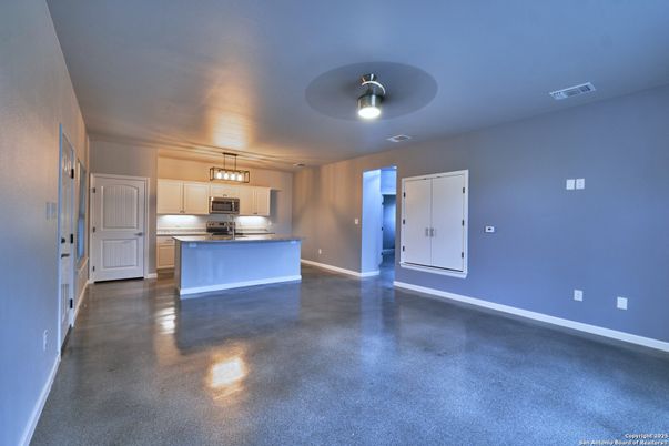 Empty room, Interior, Kitchen, Stainless Steel Appliances