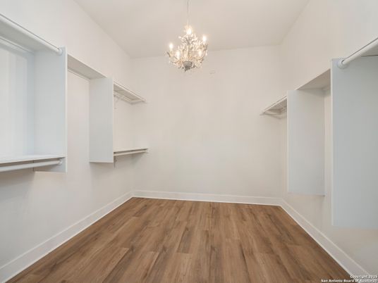 Chandelier, Interior, Walk-in Closets, Wood Texture Flooring