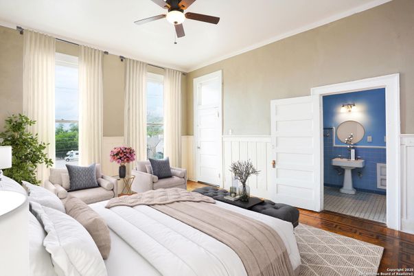 Bedroom, Interior, Wood Texture Flooring