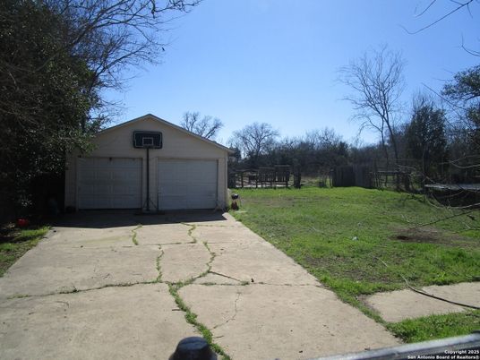 Backyard, Detached Garage, Exterior