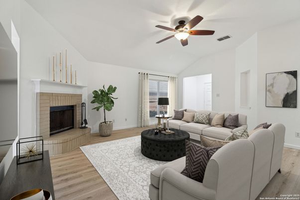 Fireplace, Interior, Living room, Wood Texture Flooring