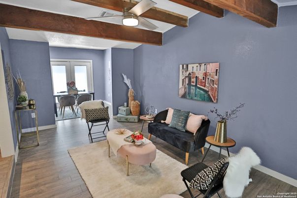 Dining room, Interior, Living room, Wooden Beams, Wood Texture Flooring