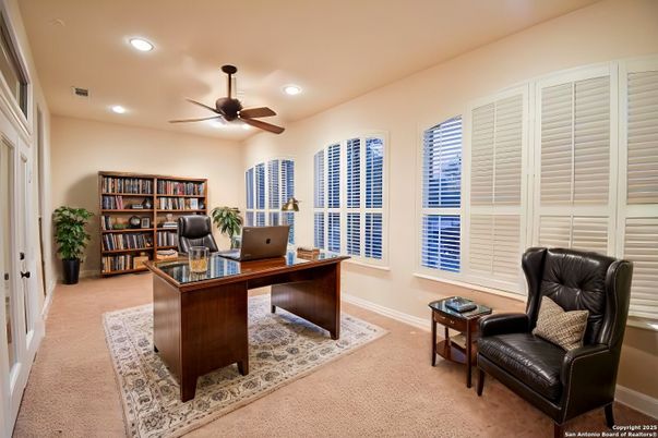 Home Office, Interior, Recessed Lighting