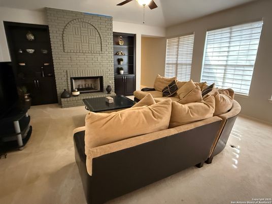 Fireplace, Interior, Living room, Stone Walls