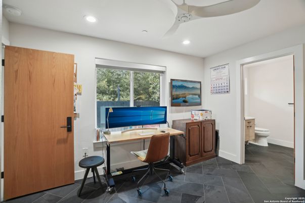 Home Office, Interior, Recessed Lighting