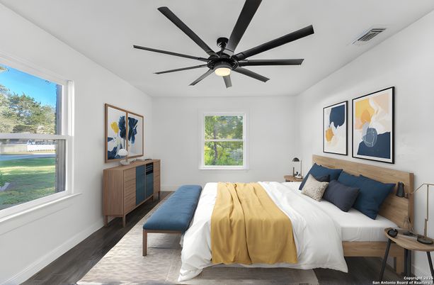 Bedroom, Interior, Wood Texture Flooring