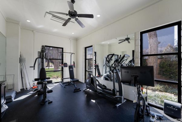 Fitness Equipment, Interior, Recessed Lighting