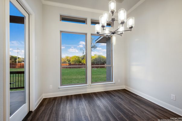 Chandelier, Empty room, Interior, Wood Texture Flooring