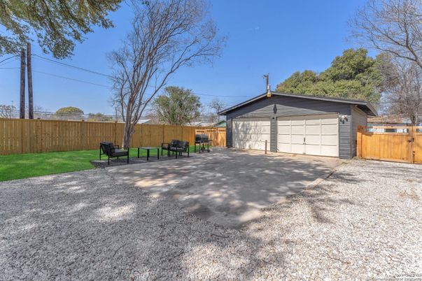 Backyard, Detached Garage, Exterior