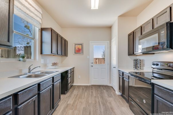 Interior, Kitchen, Wood Texture Flooring
