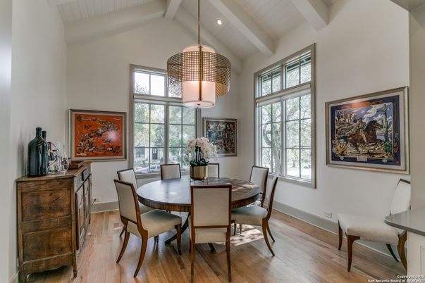 Dining room, Interior, Wood Texture Flooring