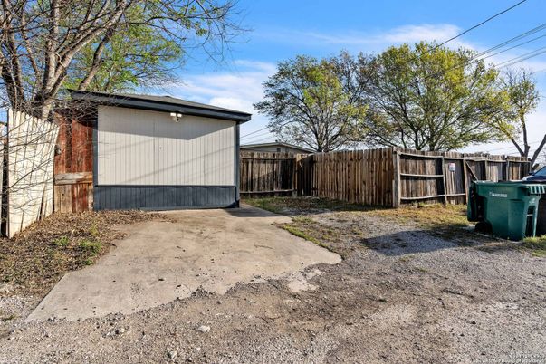 Backyard, Detached Garage, Exterior