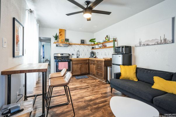 Interior, Kitchen, Wood Texture Flooring