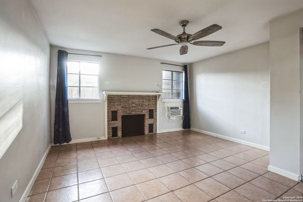 Empty room, Fireplace, Interior