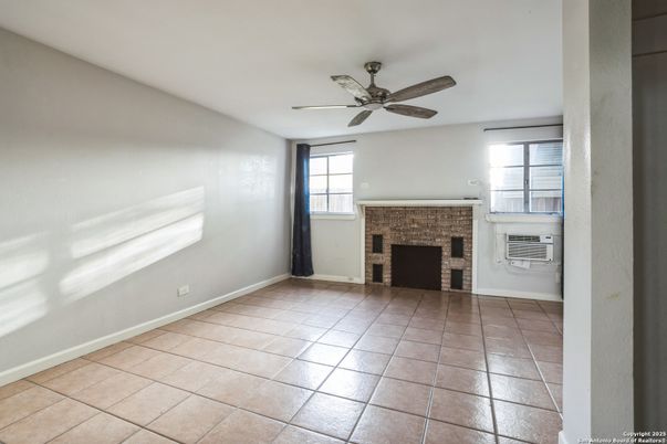 Empty room, Fireplace, Interior