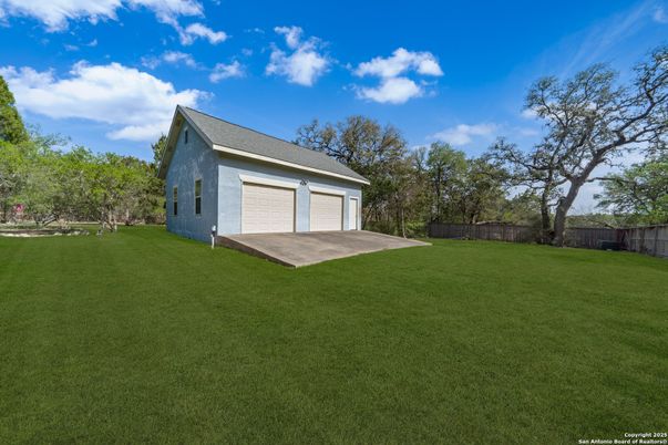 Backyard, Detached Garage, Exterior