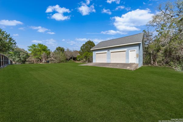 Backyard, Detached Garage, Exterior