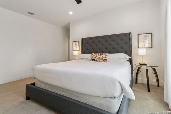Bedroom, Interior, Recessed Lighting