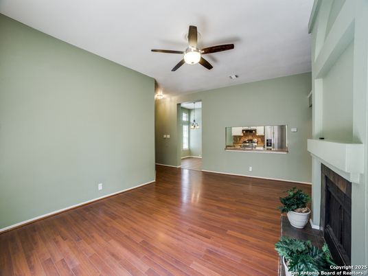 Empty room, Fireplace, Interior, Wood Texture Flooring