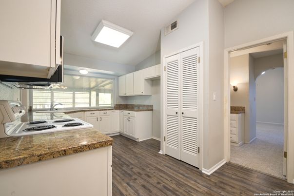 Interior, Kitchen, Wood Texture Flooring