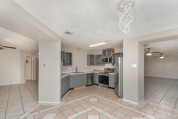 Interior, Kitchen, Pendant Lights, Stainless Steel Appliances