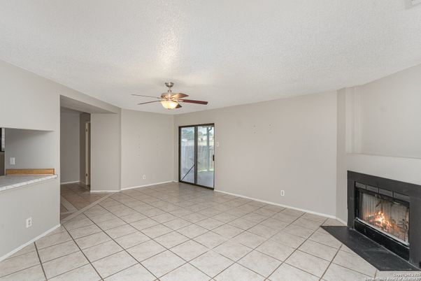 Empty room, Fireplace, Interior