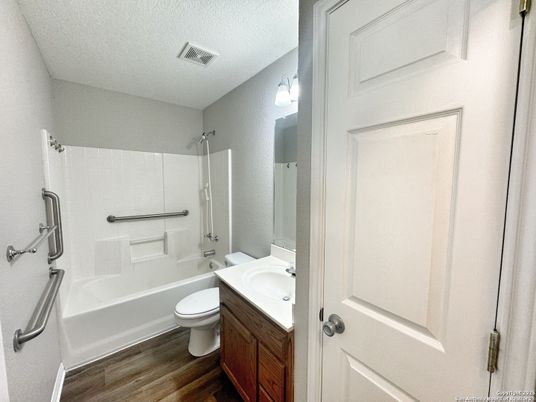 Bathroom, Interior, Wood Texture Flooring
