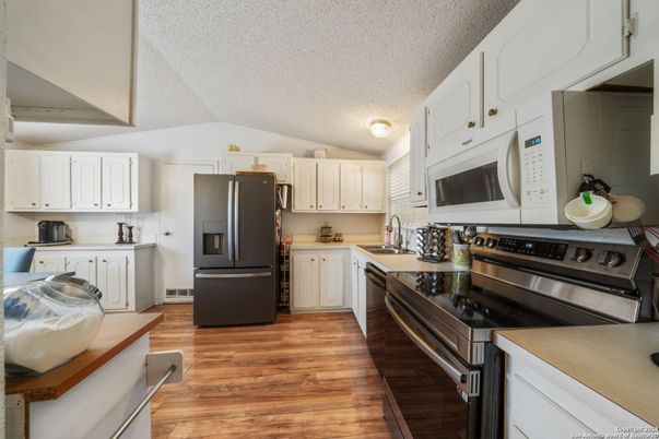Interior, Kitchen, Wood Texture Flooring