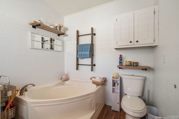 Bathroom, Interior, Wood Texture Flooring