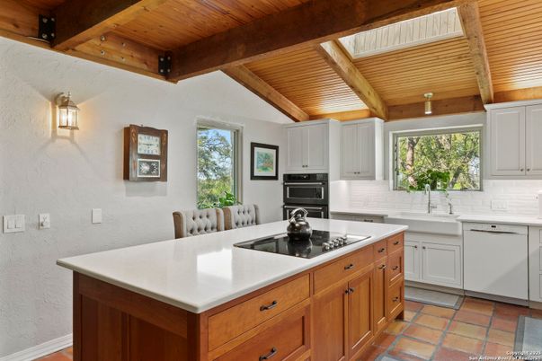 Interior, Kitchen, Stainless Steel Appliances, Wooden Beams, Wooden Ceilings