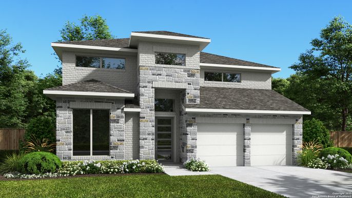 Attached, Exterior, Facade, Modern