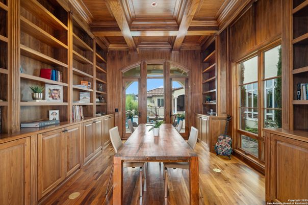 Home Office, Interior, Wooden Beams, Wooden Ceilings, Wood Texture Flooring, Wooden Walls