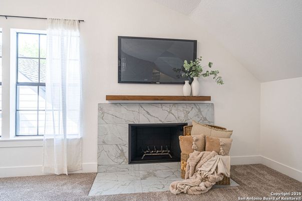 Fireplace, Interior, Marble
