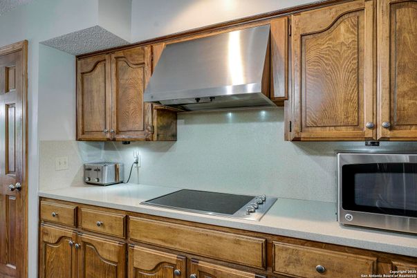 Interior, Kitchen, Stainless Steel Appliances, Tile Countertops
