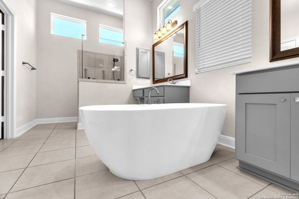Bathroom, Free Standing Baths, Interior, Recessed Lighting