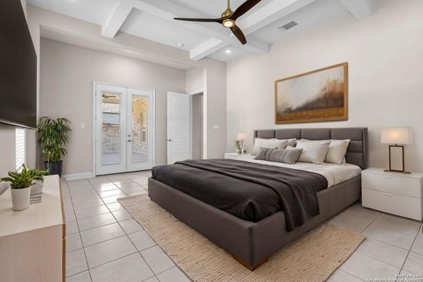 Bedroom, Interior, Recessed Lighting