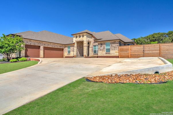 Attached, Backyard, Exterior, Facade, Brick Facade, French Provincial