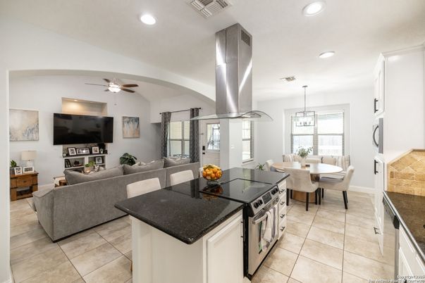 Dining room, Interior, Kitchen, Living room, Pendant Lights, Recessed Lighting