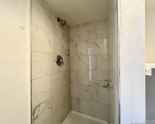 Bathroom, Glass Shower, Interior, Marble Walls