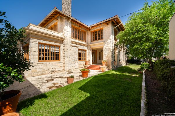 Backyard, Exterior, Facade, Mediterranean